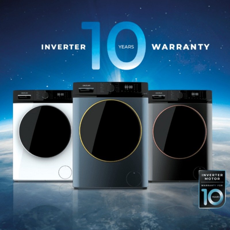 lavadora cecotec 1924 8k 1400rpm clase/a inverteer - Imagen 3