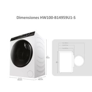 lavadora haier hw100b14959u1s 10k 1400r bca abt steam