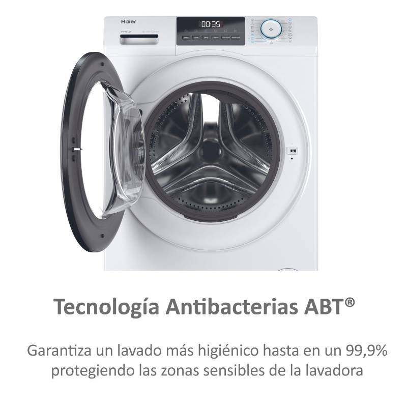 lavadora haier hw80bp14929as 8k 1400r bca abt steam - Imagen 5