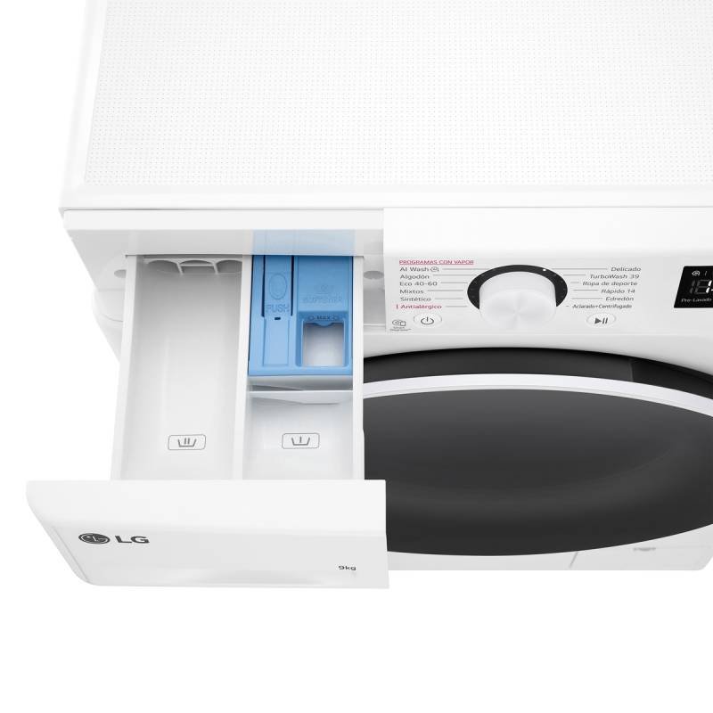 lavadora lg f4wr6009a0w 9k 1400r smart steam - Imagen 5