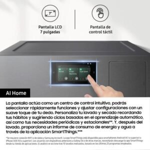 lavadora samsung wf90f09c4su3 9k 1400r atd dsp grafito