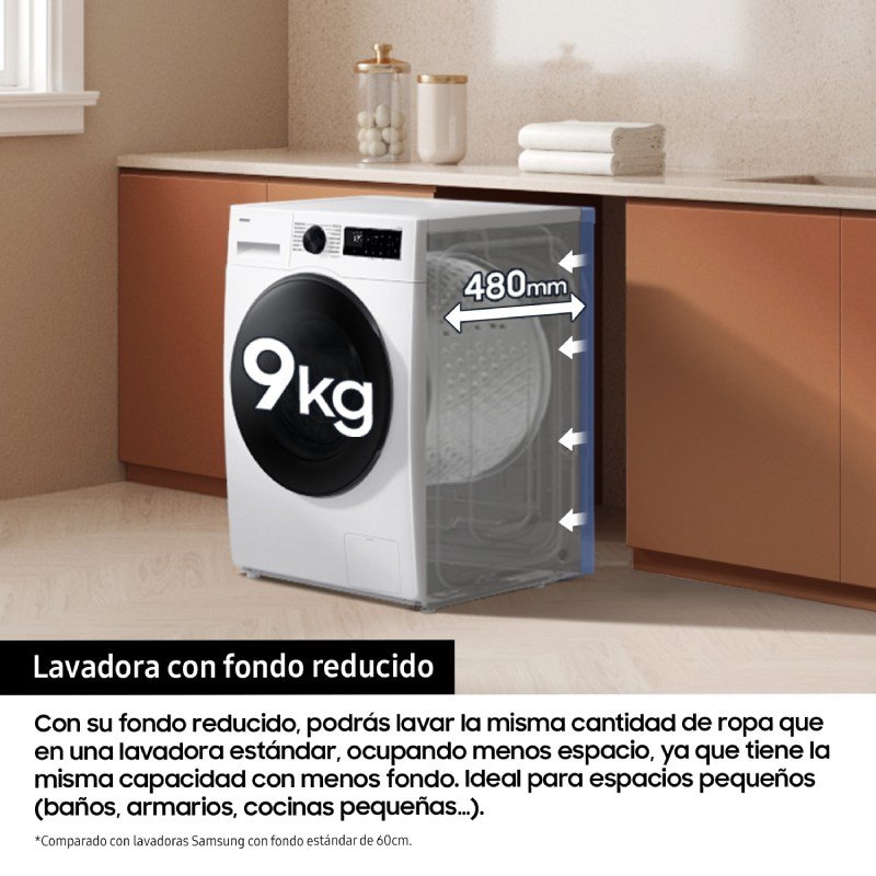 lavadora samsung ww90dg5g34aeec 9k 1400r bca dsp - Imagen 4