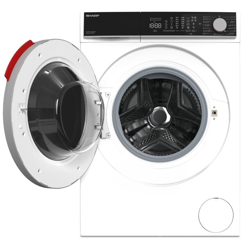lavadora sharp esnfl814cwna 8k 1400r dsp clase/a - Imagen 2
