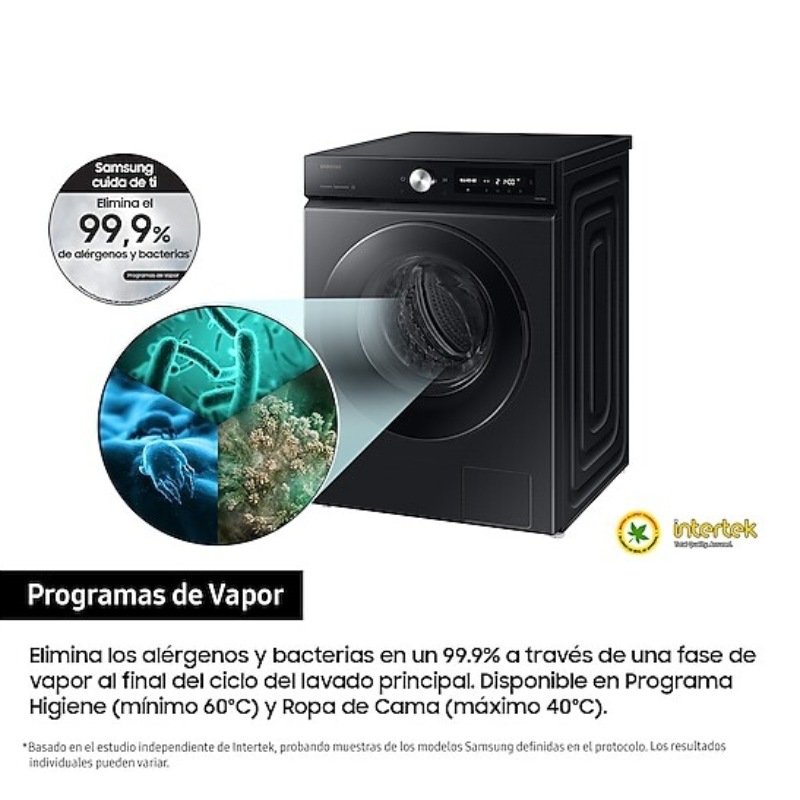 lvd. samsung ww11db7b94gbu3 11kg 1400rpm negro - Imagen 5