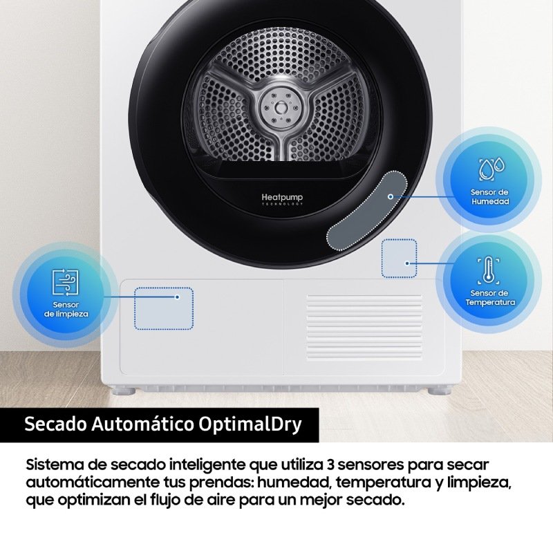 secadora samsung dv90dg52a0aeec 9kg bc bca wifi - Imagen 5