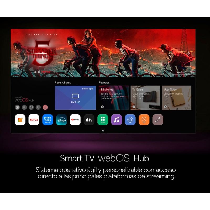 television genium 55″ gtv55uhd uhd webos - Imagen 5