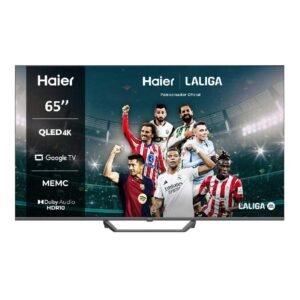 television haier 65″ h65s80eux uhd qled google tv bt peana
