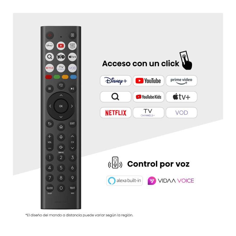 television hisense 75″ 75a7q uhd qled smart tv hdr10+ - Imagen 4