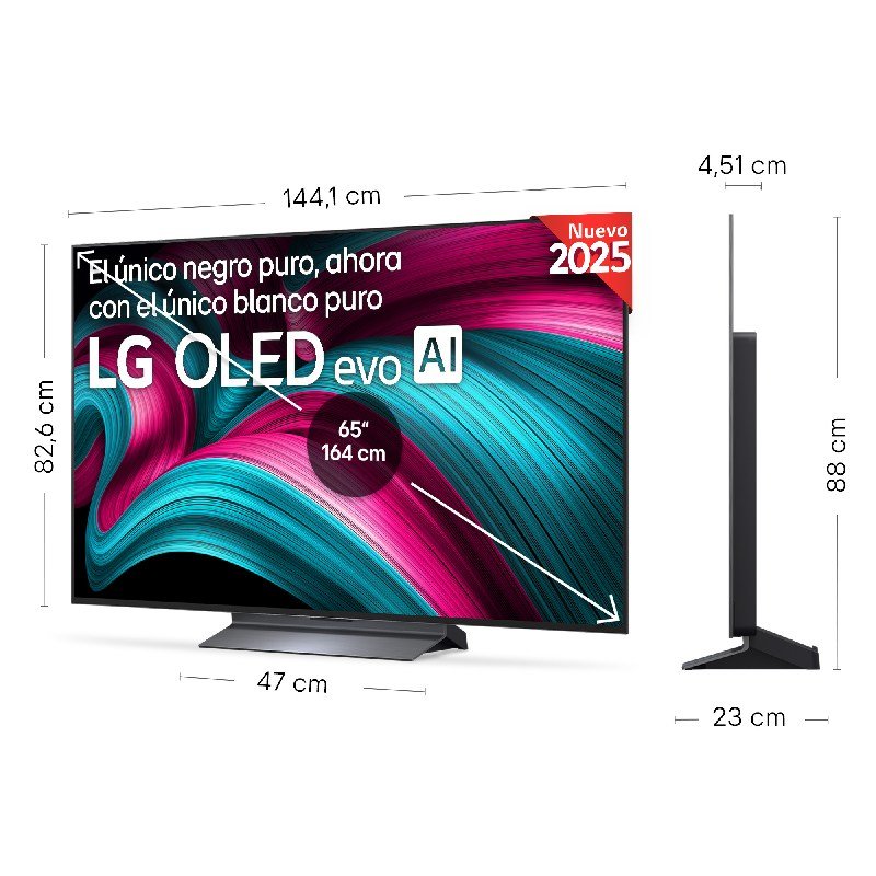 television lg 65″ 65c54la uhd oled evo alfa9 144hz - Imagen 2