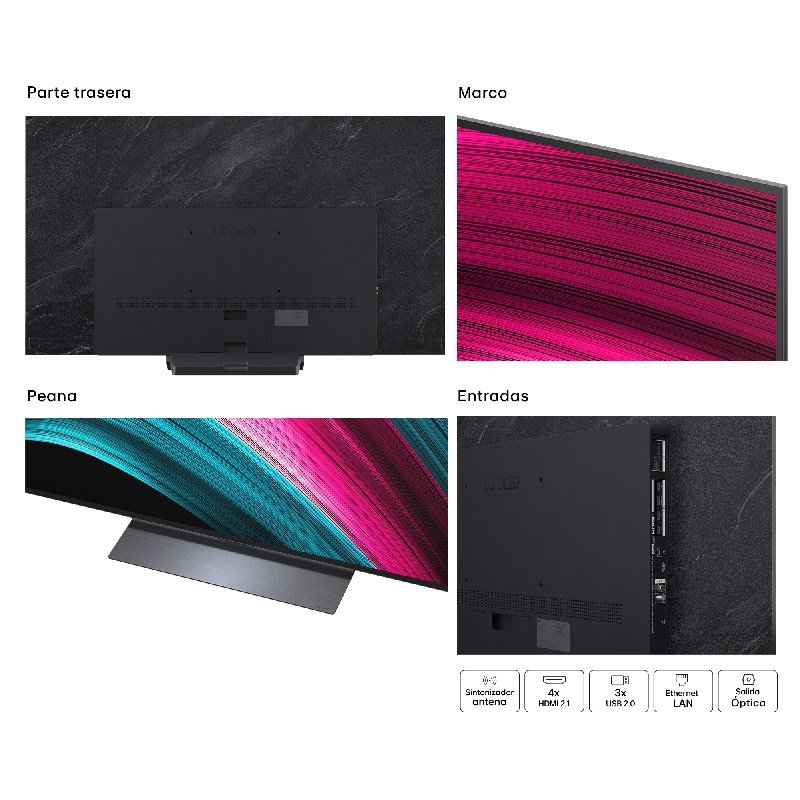television lg 65″ 65c54la uhd oled evo alfa9 144hz - Imagen 5