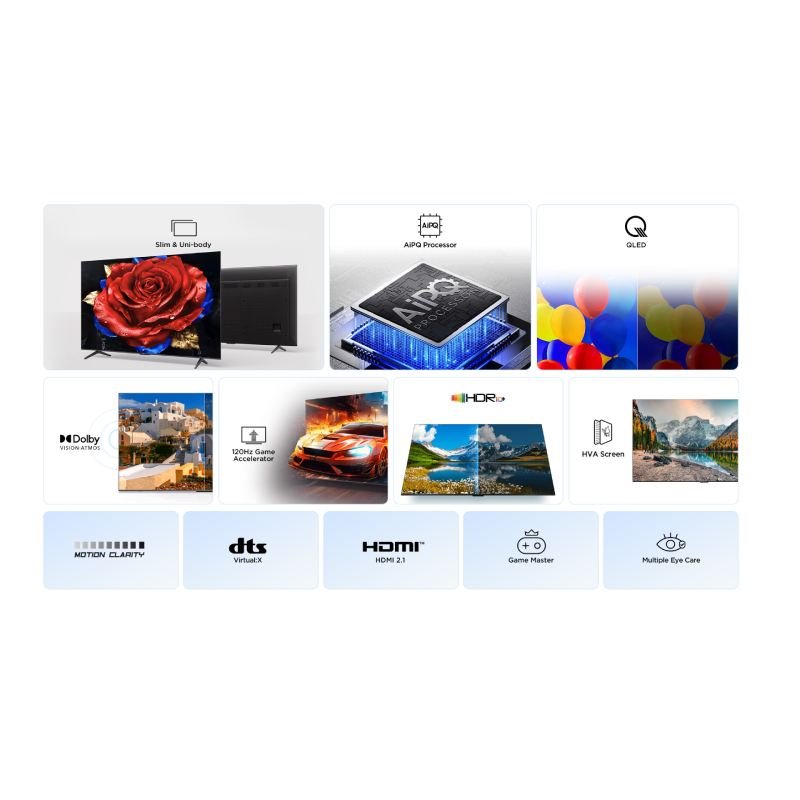 television tcl 75″ 75p7k uhd qled googletv dolby atmos - Imagen 3