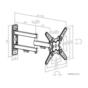 soporte tv genium art gspart43 20kg 13-43