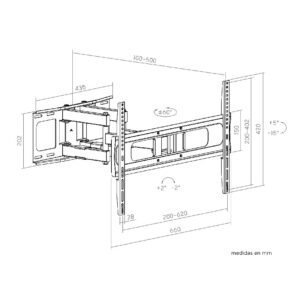 soporte tv genium art gspart68 60kg 37-86