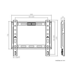 soporte tv genium fijo gspf43 45kg 13-43