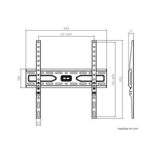 soporte tv genium fijo gspf75 45kg 32-75