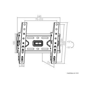 soporte tv genium soporte inc gspin43 45kg 13-43