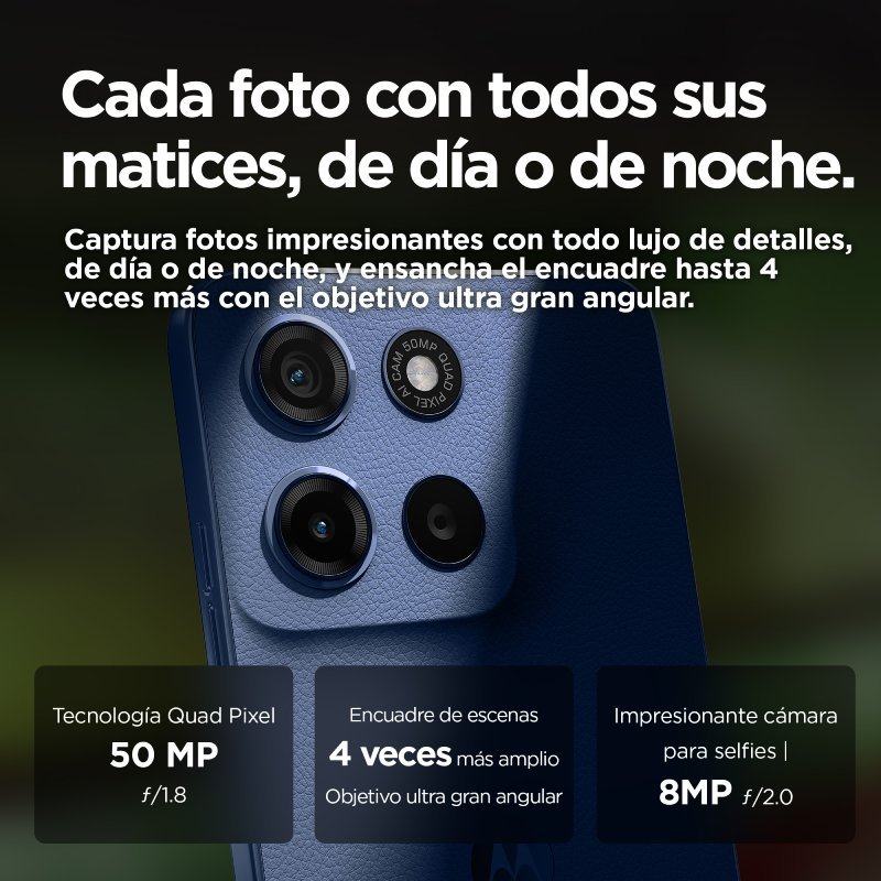 smartphone motorola g15 8/512 6,72″ navy peony - Imagen 2