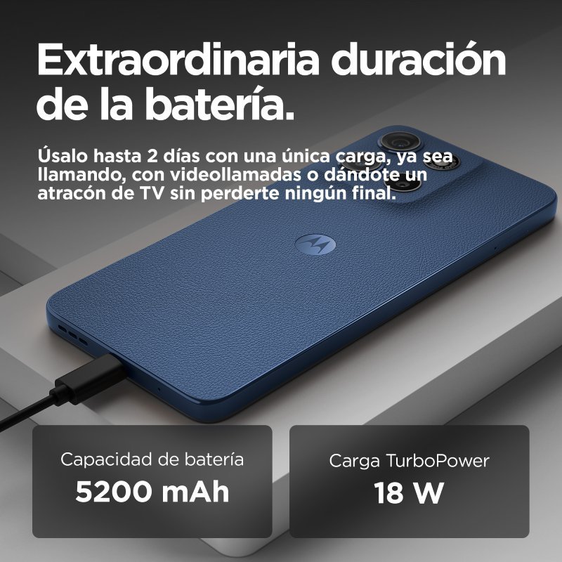smartphone motorola g15 8/512 6,72″ navy peony - Imagen 4