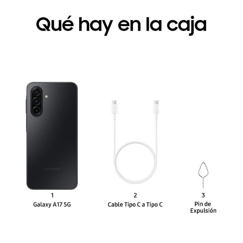 smartphone samsung a17 4/128 6,7″ black - Imagen 4