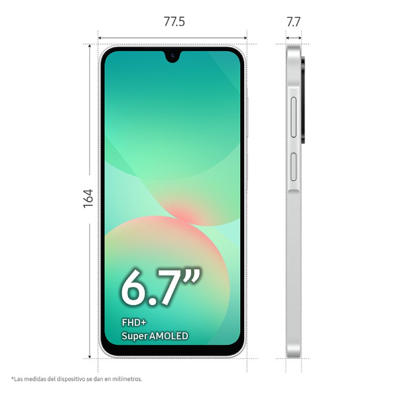 smartphone samsung a26 5g 8/256 6,7″ white - Imagen 2