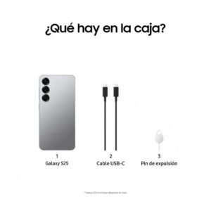 smartphone samsung s25 12/256 6,2″ gris