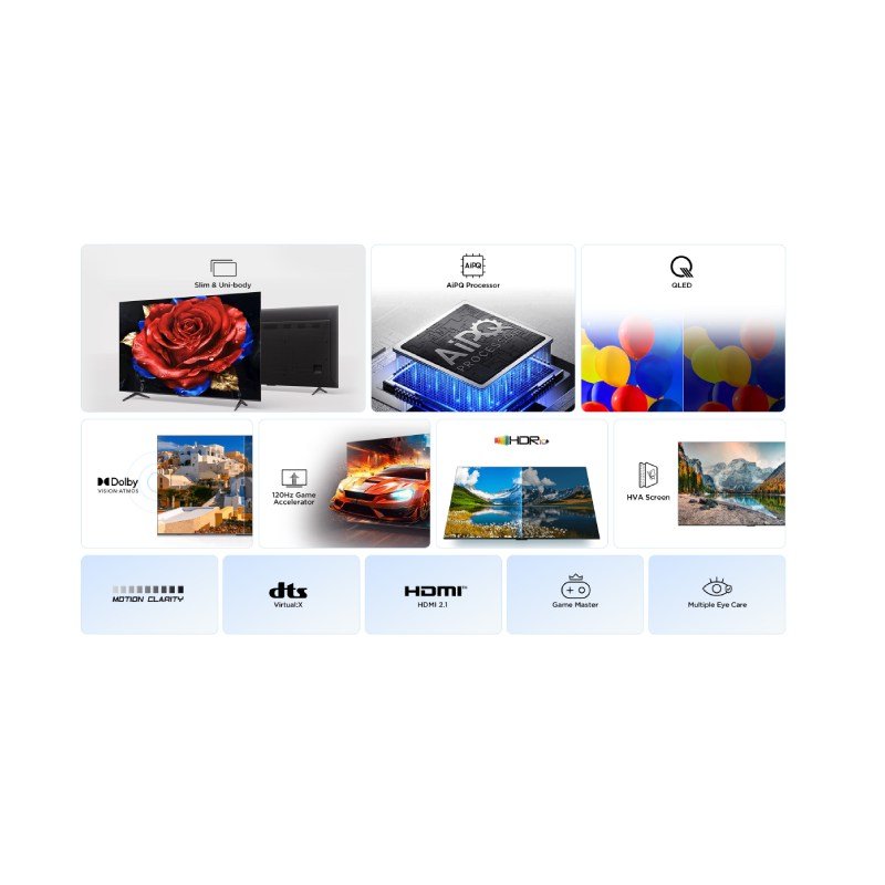 tv tcl 55″ 55p7k uhd qled googletv dolby atmos - Imagen 4
