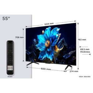 tv tcl 55″ 55p7k uhd qled googletv dolby atmos