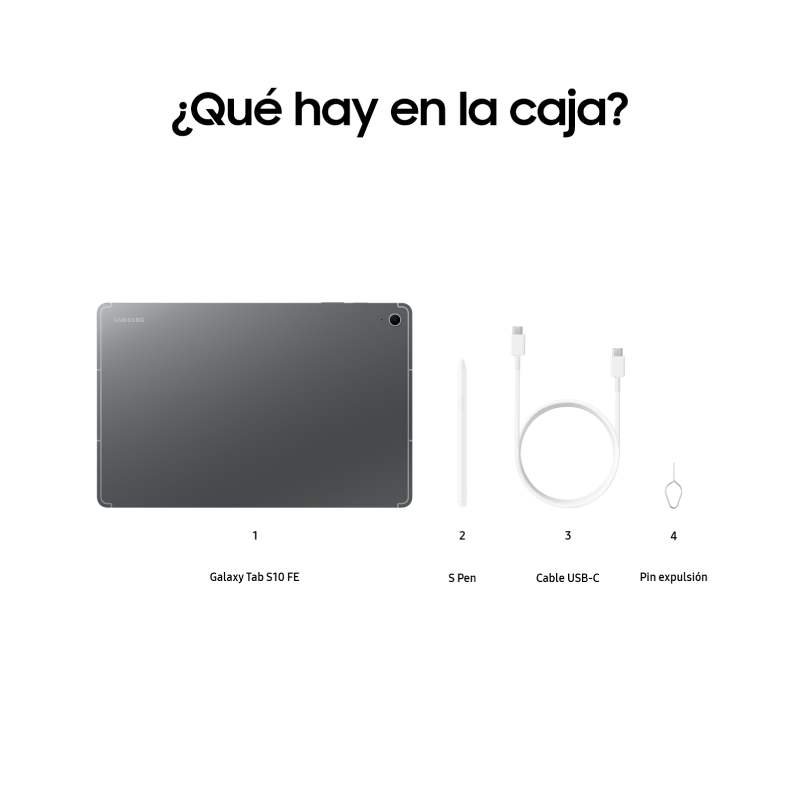 tablet samsung tab s10 fe+ x620 12/256 13,1″ gray - Imagen 4