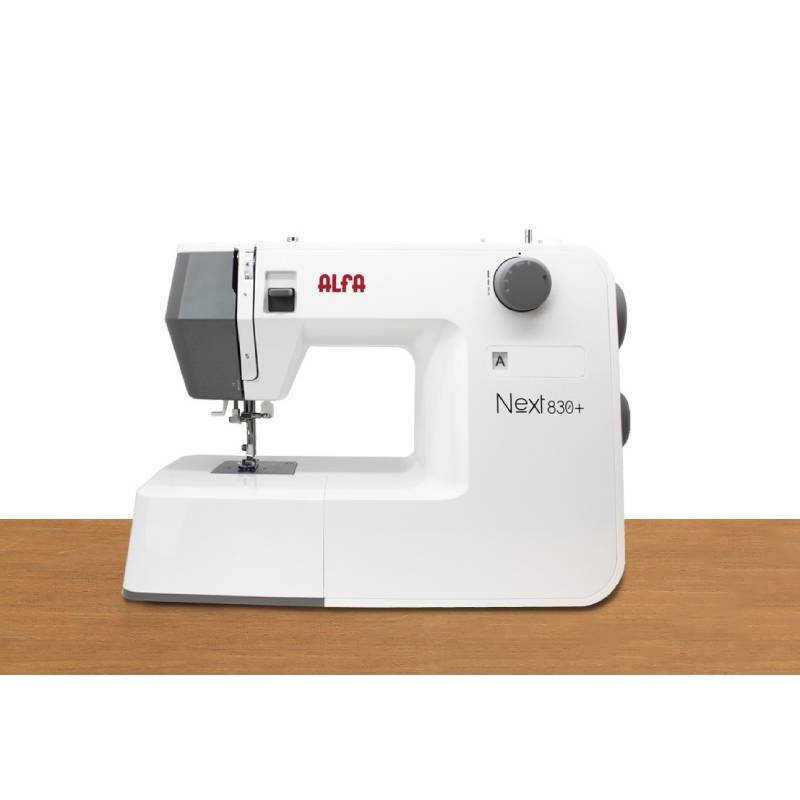 maquina coser alfa next 830+ enhebra auto 19punt