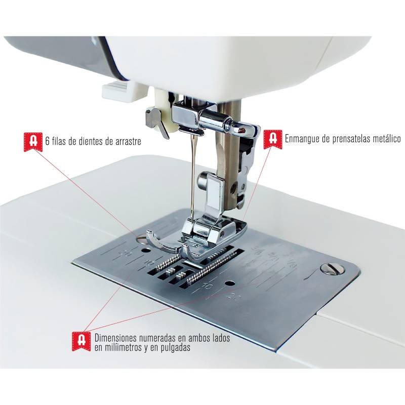 maquina coser alfa next 830+ enhebra auto 19punt - Imagen 3