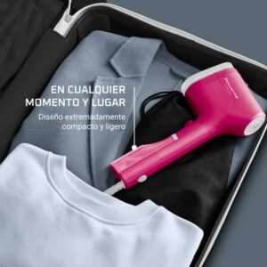 plancha vapor vertical rowenta dr2023 pure pop rosa