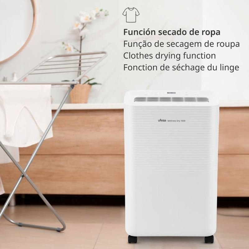 deshumidificador ufesa wellness dry 1000 10l 130m3/h 40m - Imagen 4