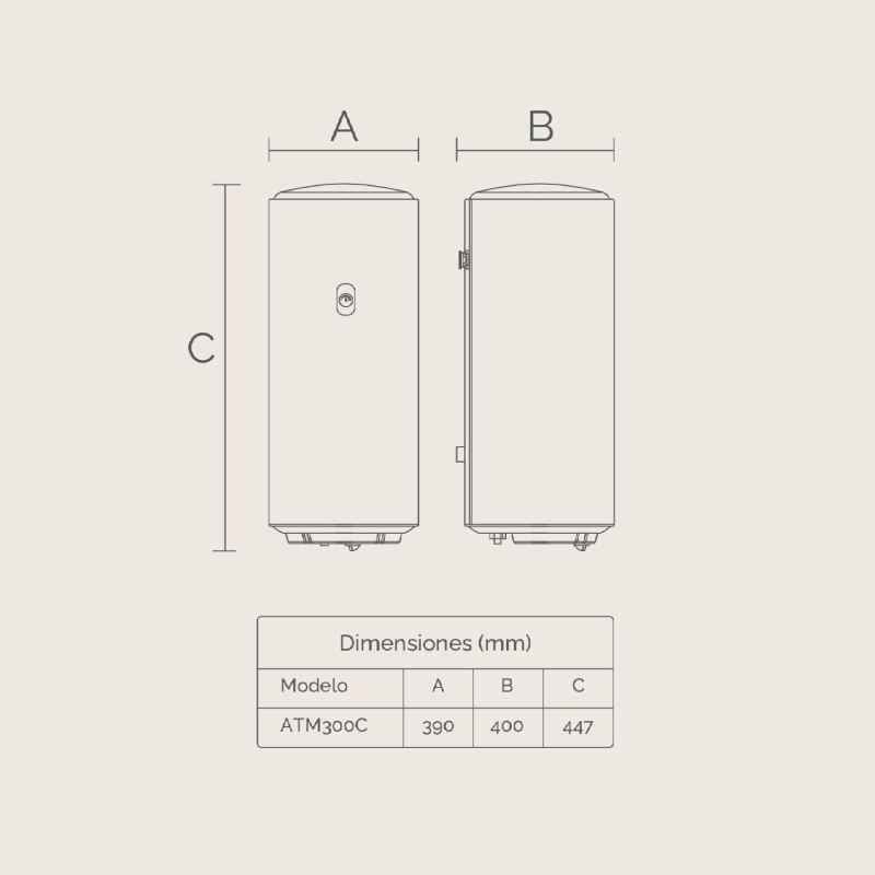 termo electrico artica atm500c 50l clase c - Imagen 3